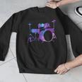 Cool Drum Kit Percussion Vintage Retro Drummer Costume Men Graphic Sweatshirt Cool Drum Kit Percussion Vintage Retro Drummer Costume Men Graphic Sweatshirt