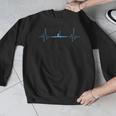 Cool Kayaking Heartbeat Canoe Boating Kayaks Outdoor Sport Men Graphic Sweatshirt