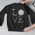 Drum Kit Love Illustration For Music Enthusiasts Men Graphic Sweatshirt Drum Kit Love Illustration For Music Enthusiasts Men Graphic Sweatshirt