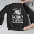 Drummer Drum Kit Saying Drummer Men Graphic Sweatshirt
