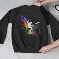 Drummer Silhouette Drum Kit Splatter Art Men Graphic Sweatshirt