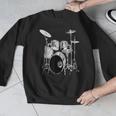 Drums Drum Kit Music Men Graphic Sweatshirt Drums Drum Kit Music Men Graphic Sweatshirt