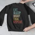 Eat Sleep Muay Thai Repeat Thai Boxing Men Graphic Sweatshirt Eat Sleep Muay Thai Repeat Thai Boxing Men Graphic Sweatshirt