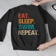 Eat Sleep Swim Repeat Pool Swimmer Water Polo Swimming Men Graphic Sweatshirt Eat Sleep Swim Repeat Pool Swimmer Water Polo Swimming Men Graphic Sweatshirt