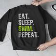 Eat Sleep Swim Repeat Swimming Swimmer Cool Men Graphic Sweatshirt Eat Sleep Swim Repeat Swimming Swimmer Cool Men Graphic Sweatshirt