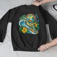 Green Sea Turtle Surfs Past a Canoe Paddle Sleeveless Men Graphic Sweatshirt Green Sea Turtle Surfs Past a Canoe Paddle Sleeveless Men Graphic Sweatshirt