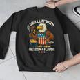 Grillin’ Eagle BBQ Dad 4th Of July Father’s Day Men Graphic Sweatshirt