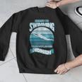 Here's To Swimming With Bow Legged Women Distressed Look Men Graphic Sweatshirt Here's To Swimming With Bow Legged Women Distressed Look Men Graphic Sweatshirt