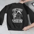 I'm Just A Drinker With A Smoking Problem Grilling BBQ Dad Men Graphic Sweatshirt