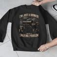 I'm Just A Drinker With A Smoking Problem Grilling BBQ Dads Men Graphic Sweatshirt