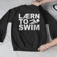 Learn To Swim Swimming Graphic Men Graphic Sweatshirt Learn To Swim Swimming Graphic Men Graphic Sweatshirt