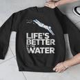 Life Is The Better In The Water Swimming Swimmers Men Graphic Sweatshirt Life Is The Better In The Water Swimming Swimmers Men Graphic Sweatshirt