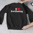 I LOVE HEART SWIMMING Men Graphic Sweatshirt
