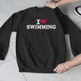 I Love Swimming Men Graphic Sweatshirt
