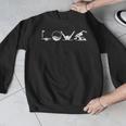 LOVE Swimming Practice Freestyle BreaststrokeShirt Men Graphic Sweatshirt