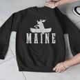 Maine Canoe Kayak Moose USA America Souvenir Men Graphic Sweatshirt