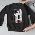 Muay Thai American Flag Fighter Patriotic Men Graphic Sweatshirt Muay Thai American Flag Fighter Patriotic Men Graphic Sweatshirt