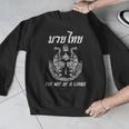 Muay Thai The Art Of 8 Limbs Martial Art Sak Yant Twin Tiger Men Graphic Sweatshirt