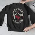 Muay Thai Is In My Blood Traditional Fighters Thai Boxing Men Graphic Sweatshirt