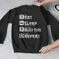 Muay Thai Boxing Thai Boxer Thai Kickboxing Men Graphic Sweatshirt Muay Thai Boxing Thai Boxer Thai Kickboxing Men Graphic Sweatshirt