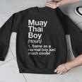 Muay Thai Boy Definition Martial Arts Sports Men Graphic Sweatshirt Muay Thai Boy Definition Martial Arts Sports Men Graphic Sweatshirt