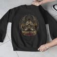 Muay Thai Clinch Vintage Thai Boxing Fighter Art Men Graphic Sweatshirt Muay Thai Clinch Vintage Thai Boxing Fighter Art Men Graphic Sweatshirt