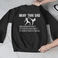Muay Thai Dad Definition Muay Thai Father Men Graphic Sweatshirt