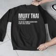 Muay Thai Definition Muay Thai Men Graphic Sweatshirt Muay Thai Definition Muay Thai Men Graphic Sweatshirt