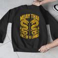 Muay Thai Dragons Thai Boxing Fighter Men Graphic Sweatshirt