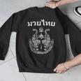 Muay Thai Language Sak Yant Art Tattoo Twin Tiger Kickboxing Men Graphic Sweatshirt Muay Thai Language Sak Yant Art Tattoo Twin Tiger Kickboxing Men Graphic Sweatshirt