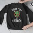 Muay Thai Oni Mask Thai Boxing And Kickboxing Men Graphic Sweatshirt Muay Thai Oni Mask Thai Boxing And Kickboxing Men Graphic Sweatshirt