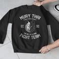 Muay Thai Wolf Fight Team Nak Muay Kickboxing Men Graphic Sweatshirt Muay Thai Wolf Fight Team Nak Muay Kickboxing Men Graphic Sweatshirt