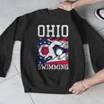Ohio Flag Swimming Team Swim Swimmer US State Men Graphic Sweatshirt