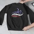Patriotic American Flag Floating USA Swimming Team Men Graphic Sweatshirt Patriotic American Flag Floating USA Swimming Team Men Graphic Sweatshirt