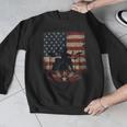 Patriotic Drum Kit Silhouette American Flag Men Graphic Sweatshirt Patriotic Drum Kit Silhouette American Flag Men Graphic Sweatshirt