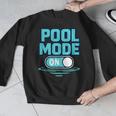 Pool Mode On Summer Swimming Vacation Men Graphic Sweatshirt Pool Mode On Summer Swimming Vacation Men Graphic Sweatshirt