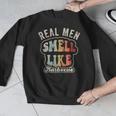 Real Men Smell Like Barbecue Grilling BBQ Dad Graphic Men Graphic Sweatshirt Real Men Smell Like Barbecue Grilling BBQ Dad Graphic Men Graphic Sweatshirt