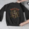 Retro Muay Thai Shorts Thai Boxing Fighter Style Skeleton Men Graphic Sweatshirt