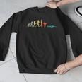 Retro Swimming Evolution For Swimmers Small Men Graphic Sweatshirt Retro Swimming Evolution For Swimmers Small Men Graphic Sweatshirt