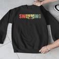 Retro Swimming Vintage Swimming Swimmer Men Graphic Sweatshirt Retro Swimming Vintage Swimming Swimmer Men Graphic Sweatshirt