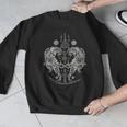 Sak Yant Thai Tattoo Twin Tiger For Muay Thai Fighter Boxing Men Graphic Sweatshirt