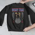 Sawadee Thai Traditional Sak Yant Thai Twin Tiger Muay Thai Men Graphic Sweatshirt
