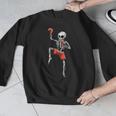 Skeleton Muay Thai Halloween Kickboxing MMA Fighter Costume Men Graphic Sweatshirt Skeleton Muay Thai Halloween Kickboxing MMA Fighter Costume Men Graphic Sweatshirt