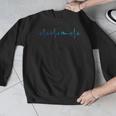 Sports Swimming Club Hobby Swimmer Heartbeat Swimming Men Graphic Sweatshirt Sports Swimming Club Hobby Swimmer Heartbeat Swimming Men Graphic Sweatshirt
