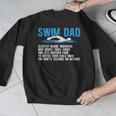 Swim Dad Definition Swimming Dad Of A Swimmer Father Men Graphic Sweatshirt