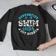 Swim Sister Supportive Swimming Sister Of A Swimmer Sis Men Graphic Sweatshirt Swim Sister Supportive Swimming Sister Of A Swimmer Sis Men Graphic Sweatshirt