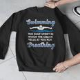Swim Team Swimming Coach Quote Swim Breathing Joke Men Graphic Sweatshirt Swim Team Swimming Coach Quote Swim Breathing Joke Men Graphic Sweatshirt