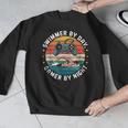 Swimmer By Day Gamer By Night Swimming Vintage Gaming Swim Men Graphic Sweatshirt Swimmer By Day Gamer By Night Swimming Vintage Gaming Swim Men Graphic Sweatshirt