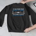 Swimming Apparel For Swim Team Heartbeat Swimmer Men Graphic Sweatshirt