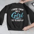 Swimming For Men Women Kids Swimmer Swim Lovers Men Graphic Sweatshirt